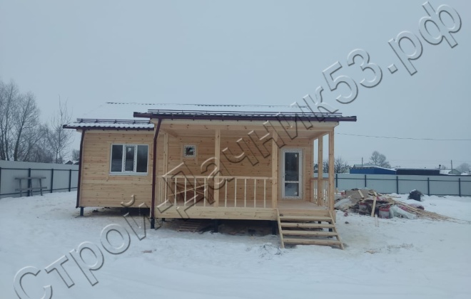 4 Каркасно-щитовой дом   Д-3, 9х8,5м, 67,5 М², Владимирская область, Ковровский район, село Большие Всегодичи. (15)